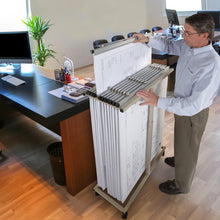 Load image into Gallery viewer, Heavy Duty Vertical Blueprint Storage Mobile Plan Center (Model MVPC)